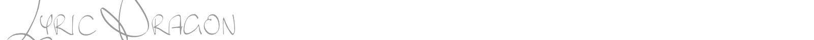 Lyric Dragon font preview